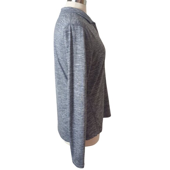 Nike Womens Pullover 1/4 Zip L Gray Element Dri-Fit Running Thumb Holes Sports - Picture 4 of 6